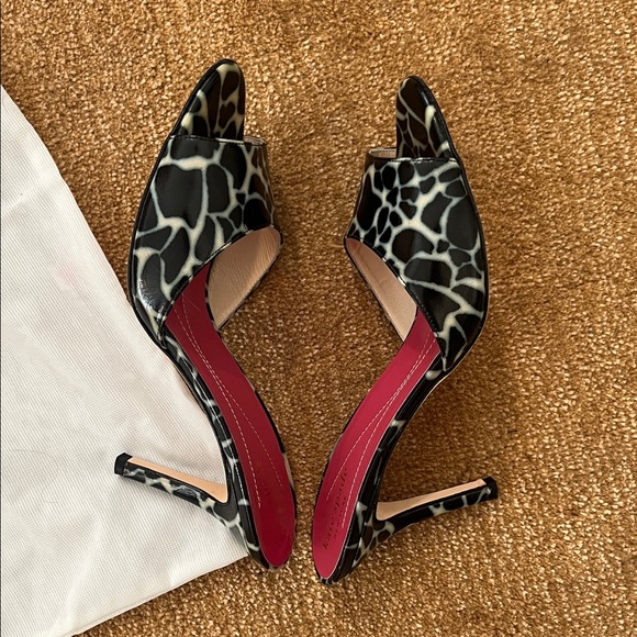 Kate Spade Black and Pink Patterned Heels - Picture 6 of 7